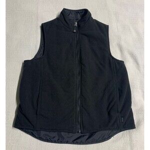 ESPRIT Black Zip Polyester Vest size Medium No Holes Or Stains